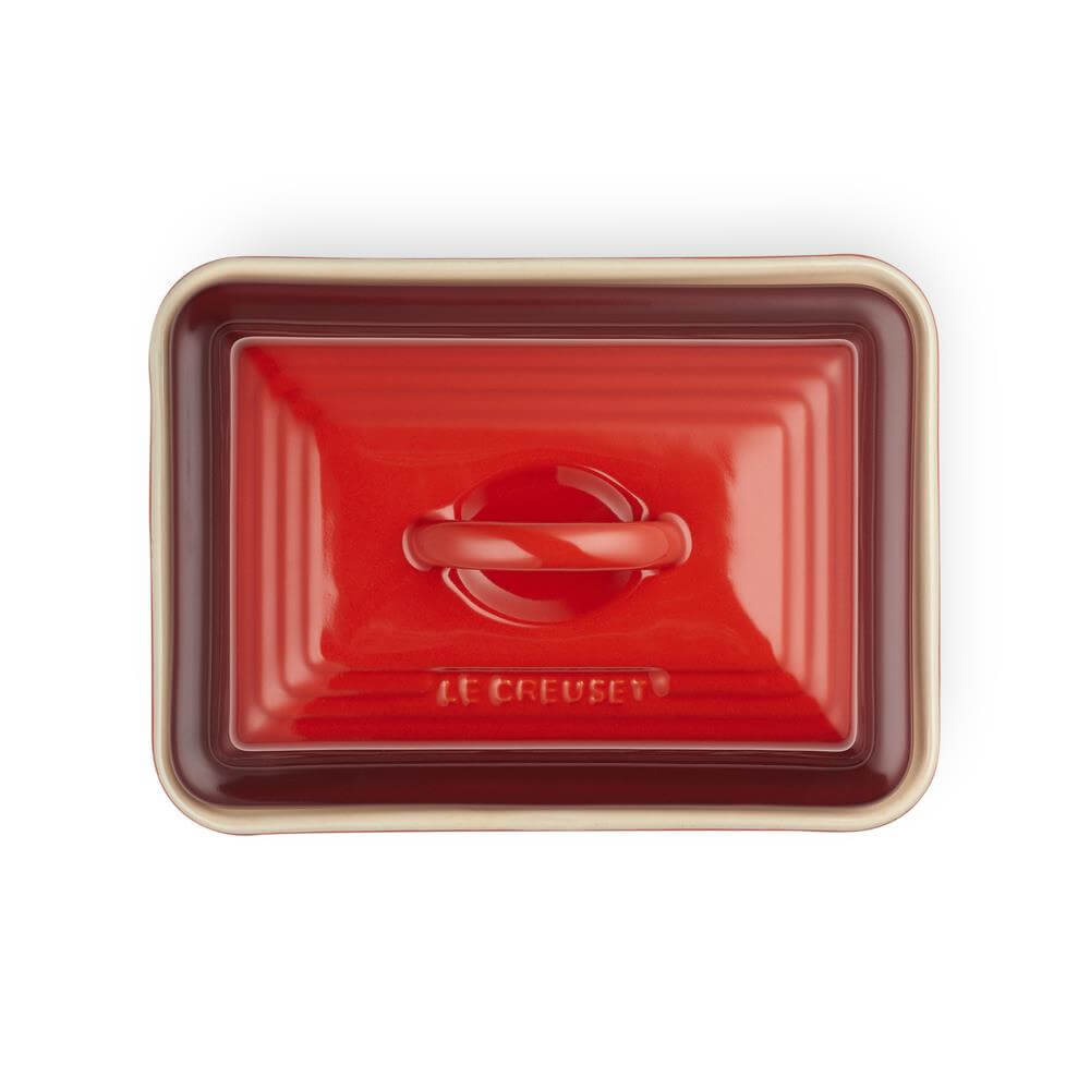 Le Creuset Cerise Stoneware Butter Dish